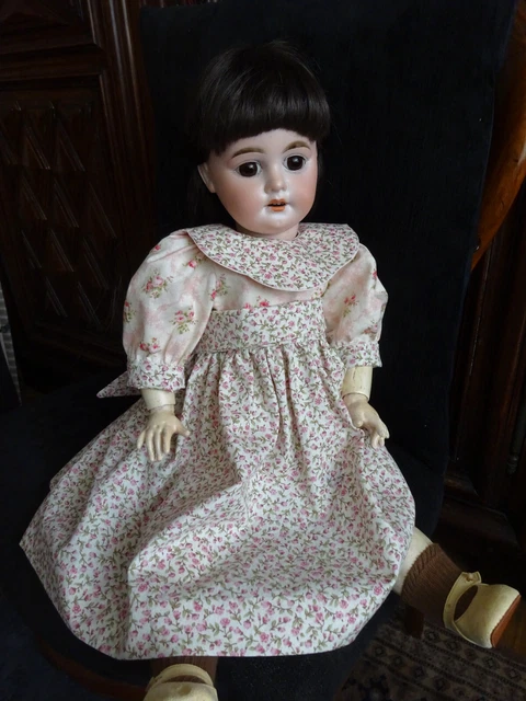 Robe En Soie Mauve Pour Poupée Ancienne 48-51 Cm - Jumeau, Bru, Poupée Française - France