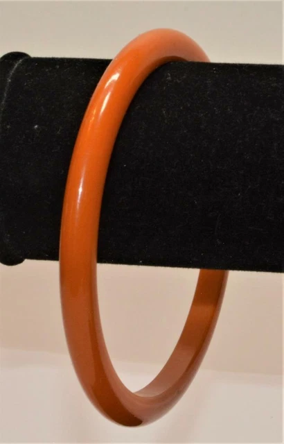 Bracelet Vintage En Bakélite Couleur Ambre Miel - Style Rétro, Matière Bakélite - Occasion Porté