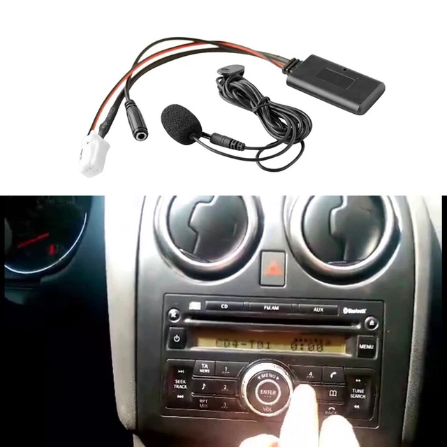 Cavo audio ingresso aux per auto Bluetooth 5.0 adattatore vivavoce microfono 8 pin P R6L9