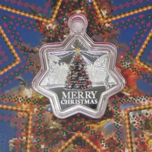2015 AUSTRALIA $1 Star-shaped Christmas Coin 1 Troy oz .999 FINE SILVER