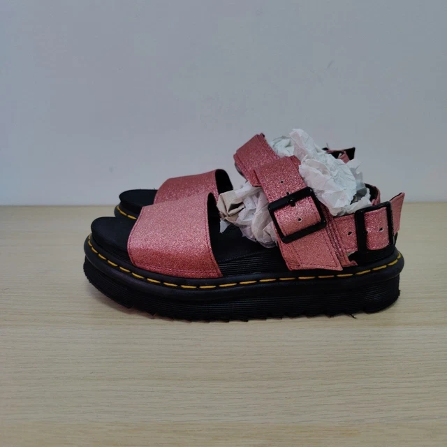 Voss iridescent 2025 leather strap sandals