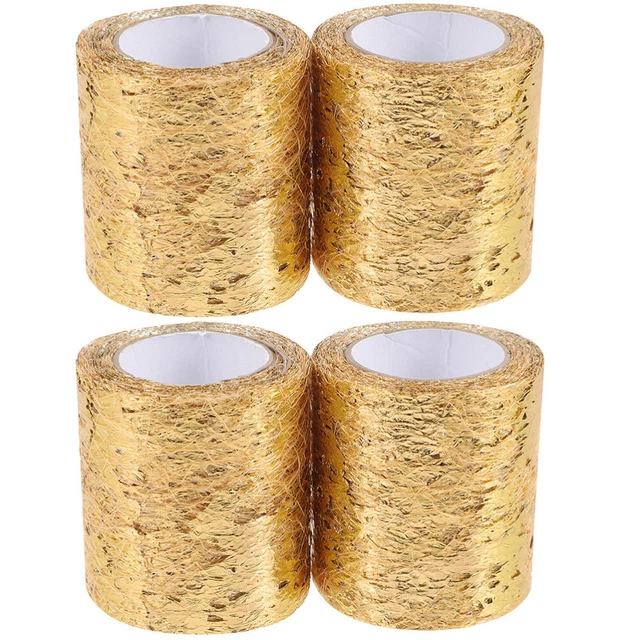 4 rollos tela de tul malla de gasa tul cinta de tul agente artesanal hacer suministros