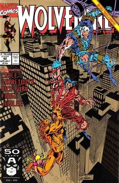 Wolverine # 42 Marvel Comics Late July 1991 Comic Book 2nd Print NM
