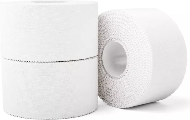 White Athletic Tape 🐒 Pro Grade 1" x 15yd - Single Roll Perforated EZ rip Edges