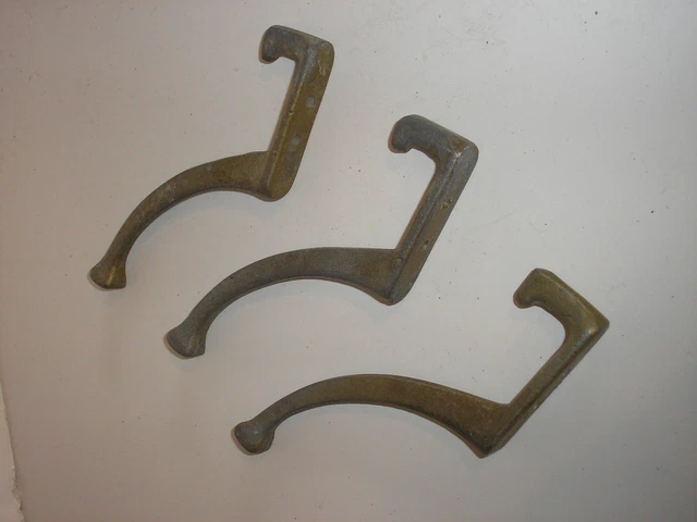Antique Wall Coat/Hat Hooks (3) 5 1/2" 2