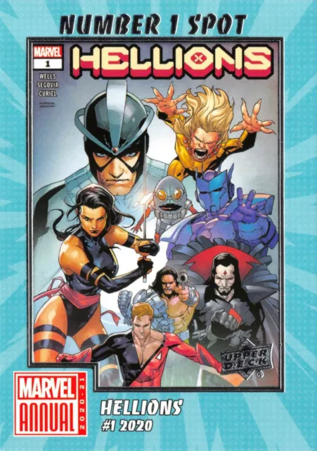 Marvel Annual 2020-21 (UD) NUMBER 1 SPOT Insert N1S-10 / HELLIONS #1 2020