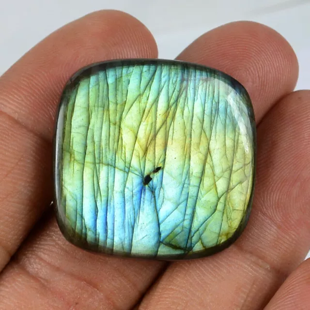 52.15 Cts Top Natural Spectrolite Labradorite Flashy 29 Mm Cabochon Gemstone