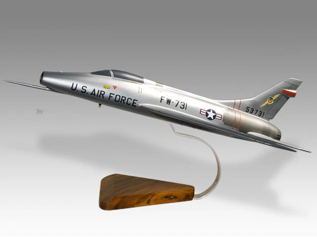 North American F-100D Super Sabre USAF Solid Replica Airplane Desktop Model 2