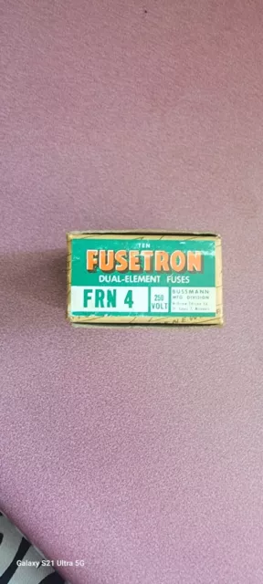 10-Pack Bussmann Bronze FRN Fusetron Class K9 Dual Element Fuse 3 2/10 Amp 250 V