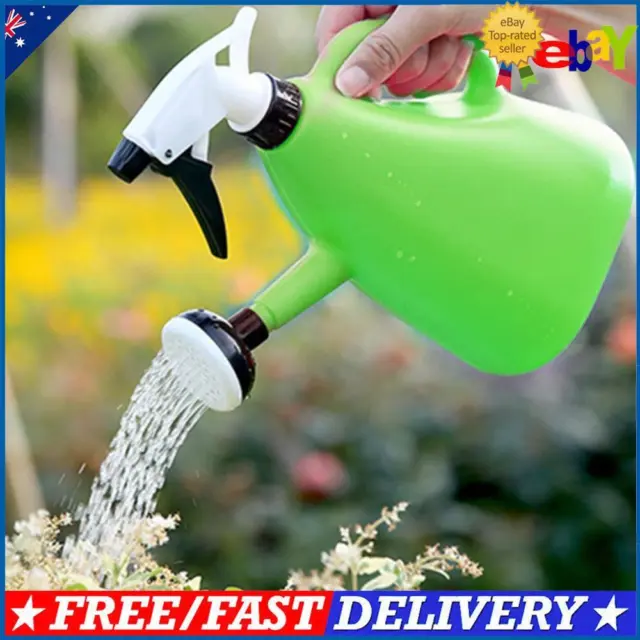1L Plastic Watering Can Big Capacity 2 in 1 PP Spraying Bottle for Garden Park