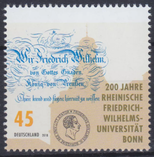 Bundesrepublik 3360 ** 200 Jahre Friedrich-Wilhelm Uni Bonn, postfrisch