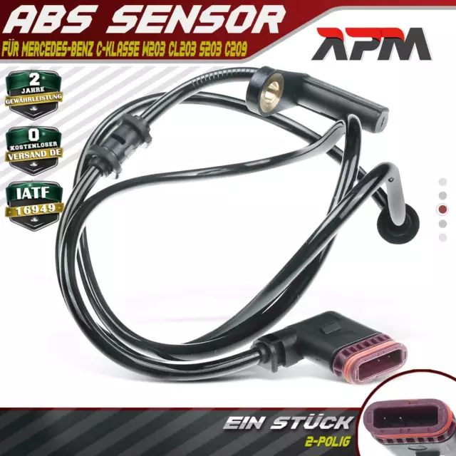 ABS-Sensor und ABS-Ring Set Hinterachse 96 Pole für MERCEDES-BENZ E-KLASSE  W211