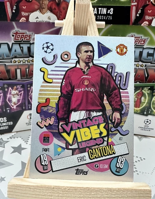 Carte Topps Eric Cantona /99 Manchester United - Édition Limitée 24/25