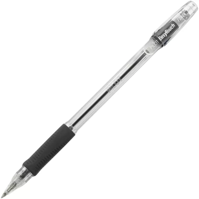 PILOT EasyTouch Ballpoint Stick Pens, Fine Point, Black Ink, 12-Pack (32001)