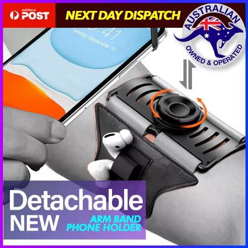 SPORTS GYM RUNNING Slim Armband Arm Band Phone Holder Detachable