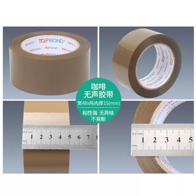 1Roll 48mm*100m Strong Quiet Parcel Packing Packaging Tape Roll Cartion Sealing.
