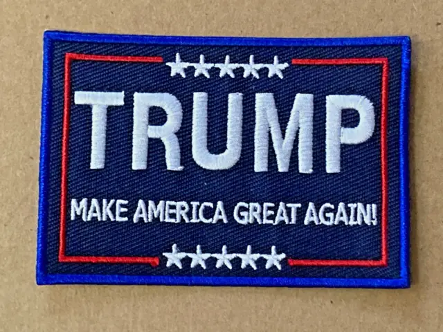 TRUMP ~ Make America Great Again  ~ Embroidered Patch  ~ Iron On