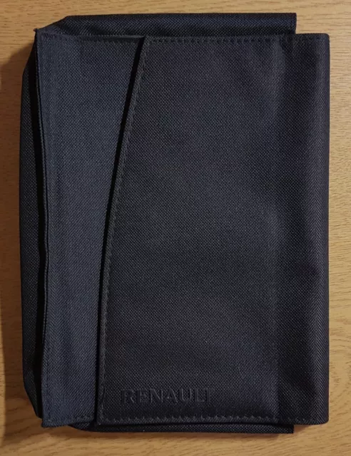 Genuine Renault Owner Handbook Document Wallet Folder Black W-28
