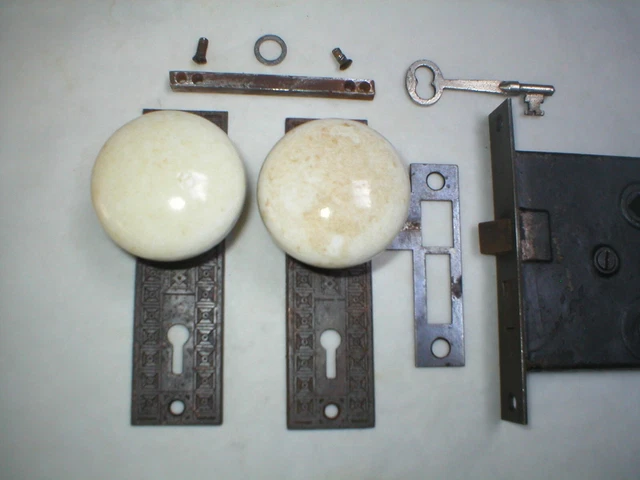 Antique Victorian Era Door Hardware