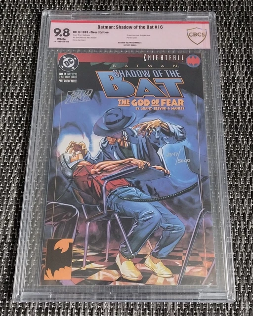 Batman : Shadow of the Bat #16 - CBCS 9.8 with Verified signature Mike Manley