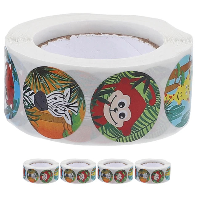 5 Rolls Adesivi Incentivanti Cartone Animato Decalcomanie Per Studenti