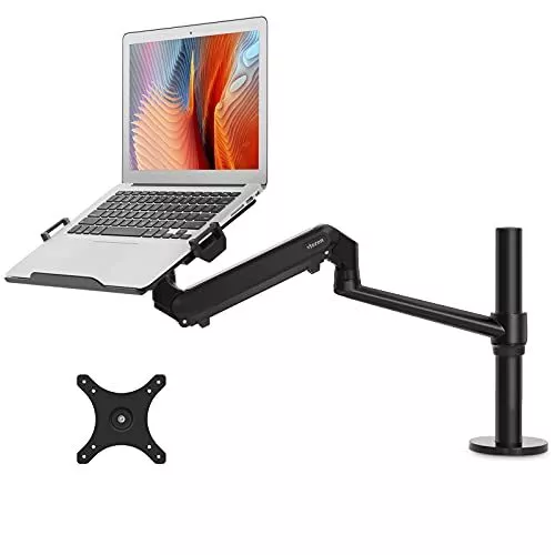 Monitor or Laptop Mount Single Gas Spring Arm Desk Stand Laptops Notebook