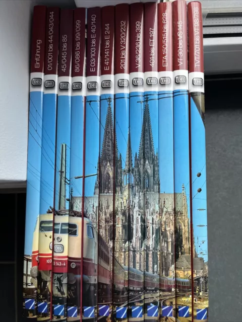 DB Lokomotiven und Triebwagen Eisenbahn Bahn Sammlung 12 Bücher