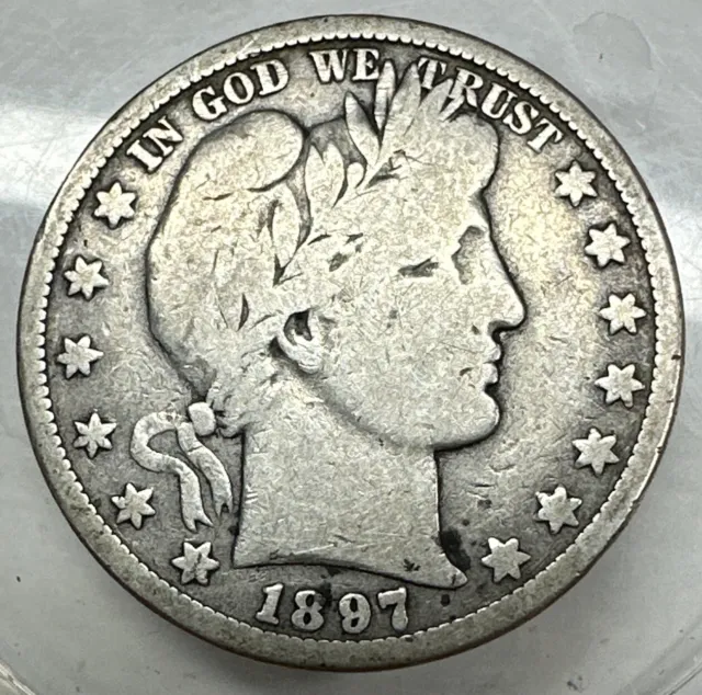 1897-O Barber Silver Half Dollar ~Vg~