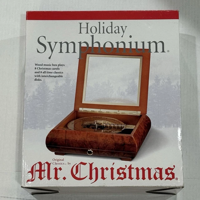 オルゴール 550 Mr. Christmas Holiday Symphonium Vintage Mr Christmas Holiday Symphonium Music Box With 17