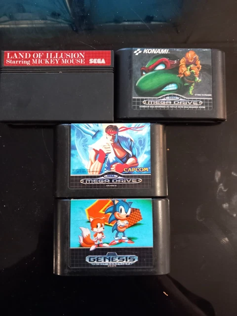 Lot De 4 Jeux Sega Megadrive - État Très Bon - Inclut Magical Hat - Pour Mega Drive/32X