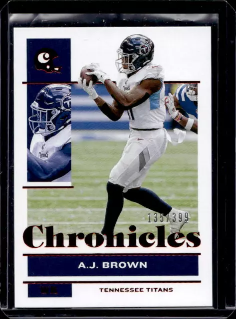 2021 Panini Chronicles AJ Brown Red Parallel #135/399 Tennessee Titans