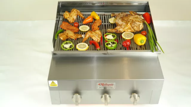 COMMERCIAL CHARGRILL + bbq grill + CHARCOAL GRILL + FLAME KEBAB GRILL GRILLER 3