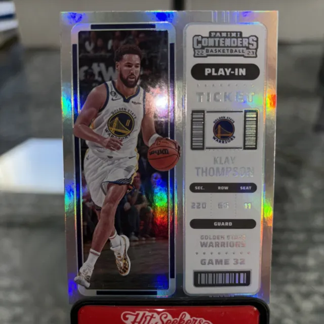Klay Thompson Panini Contenders Play In Silver