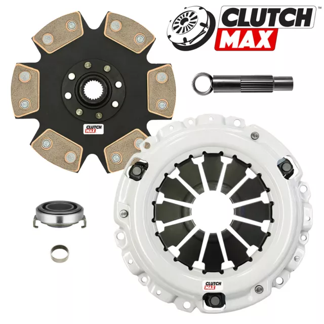 Cm Stage 4 Ceramic 6-Puck Rigid Clutch Kit For 2006-2011 Honda Civic Si K20Z3