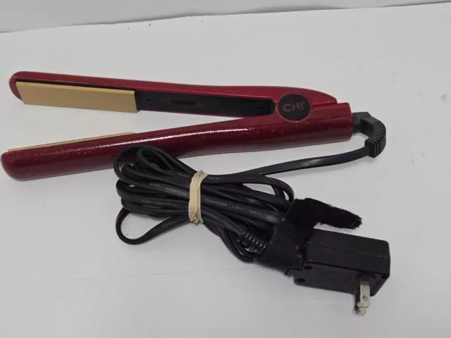 Ultra CHI Red 1.5" Tourmaline Ceramic Hairstyling Flat Iron GF8190