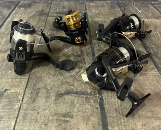 Lot of 4 Fishing Reels Shakespeare, Eagle Claw, South Bend -  All Working Order