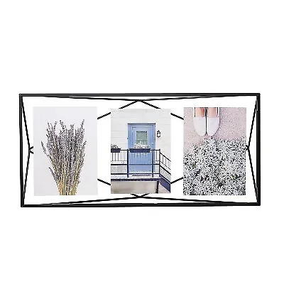 Set of 3 Prisma Picture Frames Opening Black - Umbra