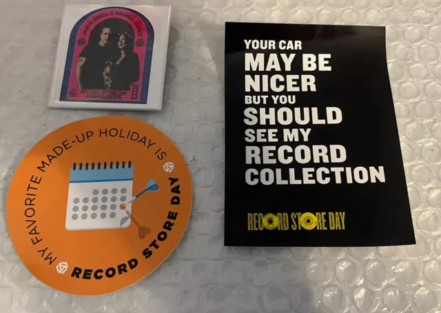 Jason Isbell & Amanda Shires Record Store Day RSD pin 2023 and two stickers