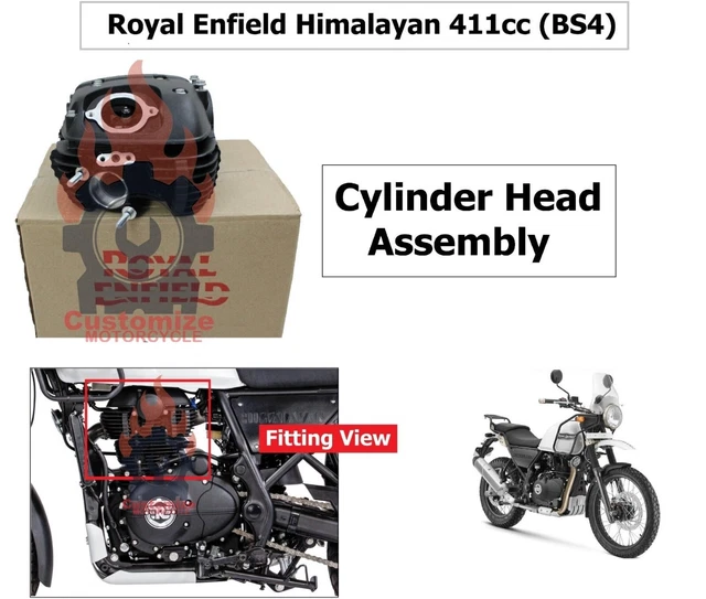 ROYAL ENFIELD &HIMALAYAN 411cc Cylinder Head Assembly for BS4 Model