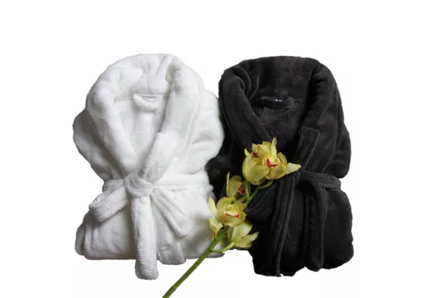 Super Soft and Cozy Plush Shawl Collar Bathrobe -Great Gift, add a personal note