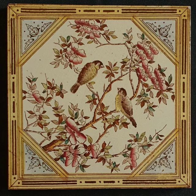 Antique Victorian Tile. Booths Ltd. C1900.