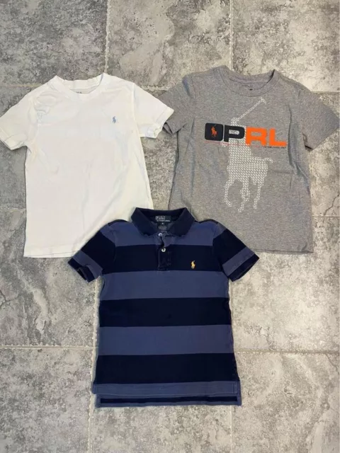 Lot of 3 - Polo Ralph Lauren Youth Boy's Polo & Shirts Size 6