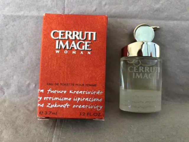 miniature parfum EAU TOILETTE CERRUTI IMAGE WOMAN 3.7ML FLACON PLEIN PARFAIT ETA