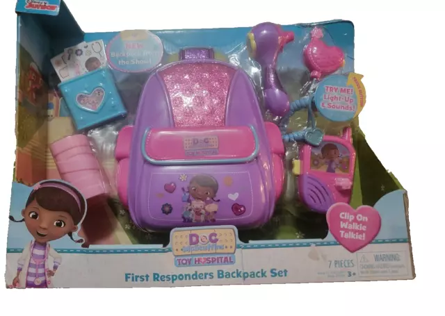 Doc McStuffins Toy Hospital First Responders Backpack Set NRFB 2017