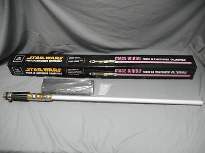 Star Wars Force Fx Mace Windu Attack Of The Clones Master Replicas Lightsaber