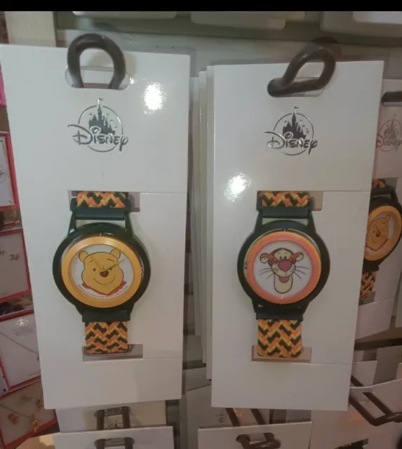 2023 Disney Parks Winnie the Pooh Tigger Flip Wrist Watch w/ Braided Band NEW!