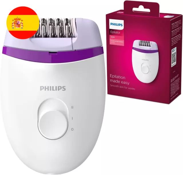 Philips Depiladora Satinelle Essential. Para piernas con cable compacta