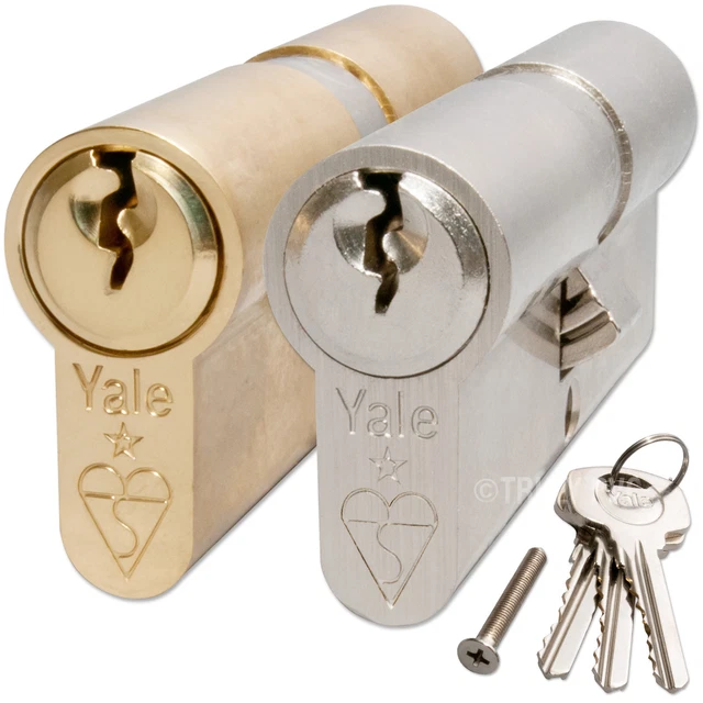 YALE DOOR LOCK Euro Cylinder High Security Anti Bump Barrel PVC