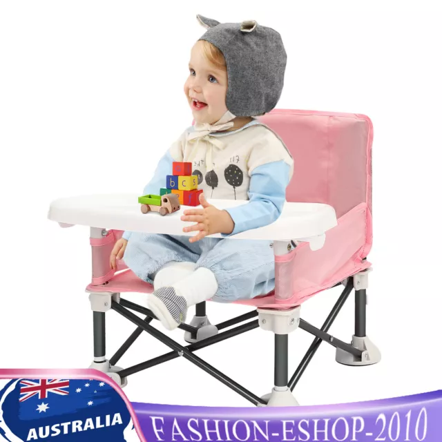 Portable Baby Toddler Chair Seat Folding Dining Table for Outdoor Camping Travel