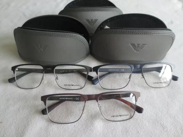 Emporio Armani glasses frames. EA 1061. Black, blue or brown. New with case.